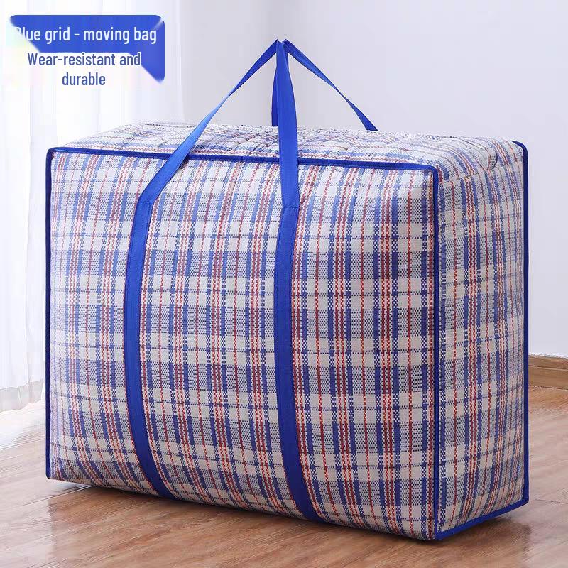 Large Capacity Woven Tote Bag for Students and Moving