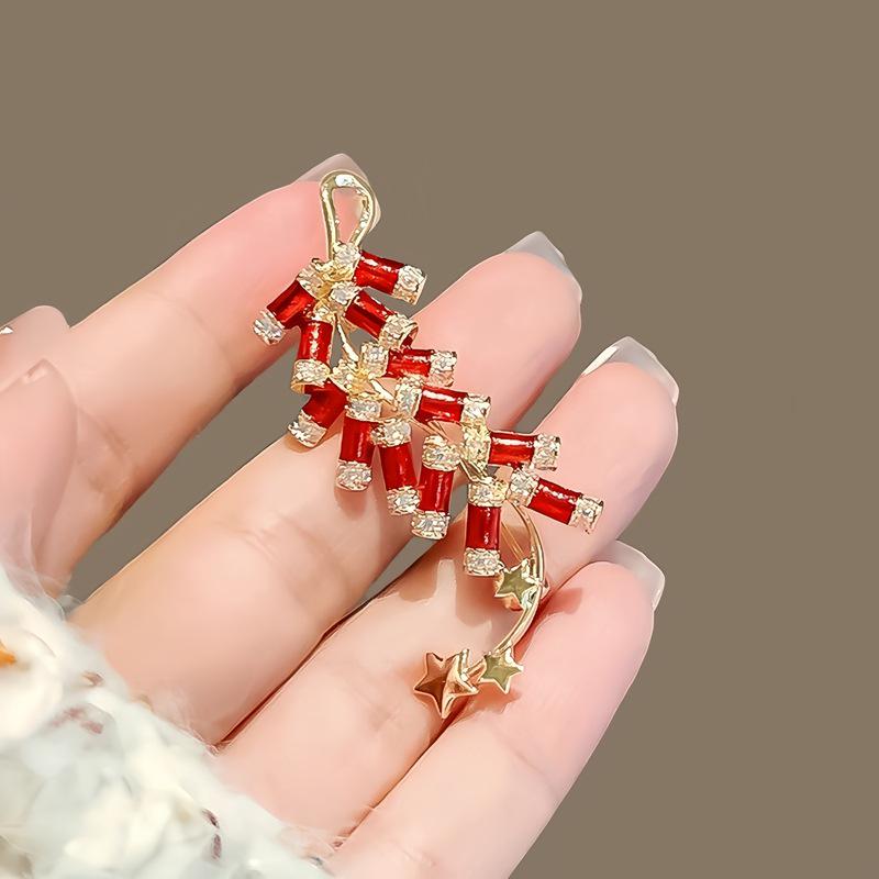 2025 Elegant Deer Brooch with Cat's Eye Rhinestone for Suit or Clothing Accessory
