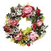 Simulation Retro Peony Wreath 40Cm Candlestick Wreath Christmas Halloween Decorative Flower Supply