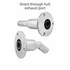 22mm Thru Hull Exhaust Fitting Steel 316 Hull Skin Fittings Marine Heater Exhaust  Marine Boat
