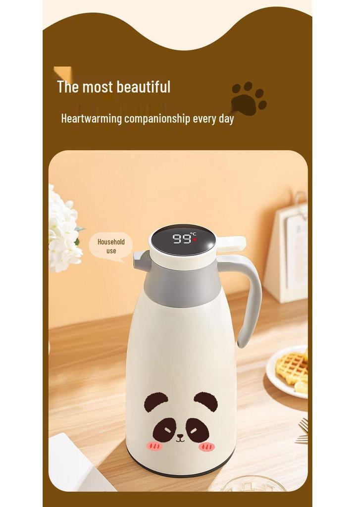 Large-Capacity Insulated Student Thermos Flask with Glass Inner Liner