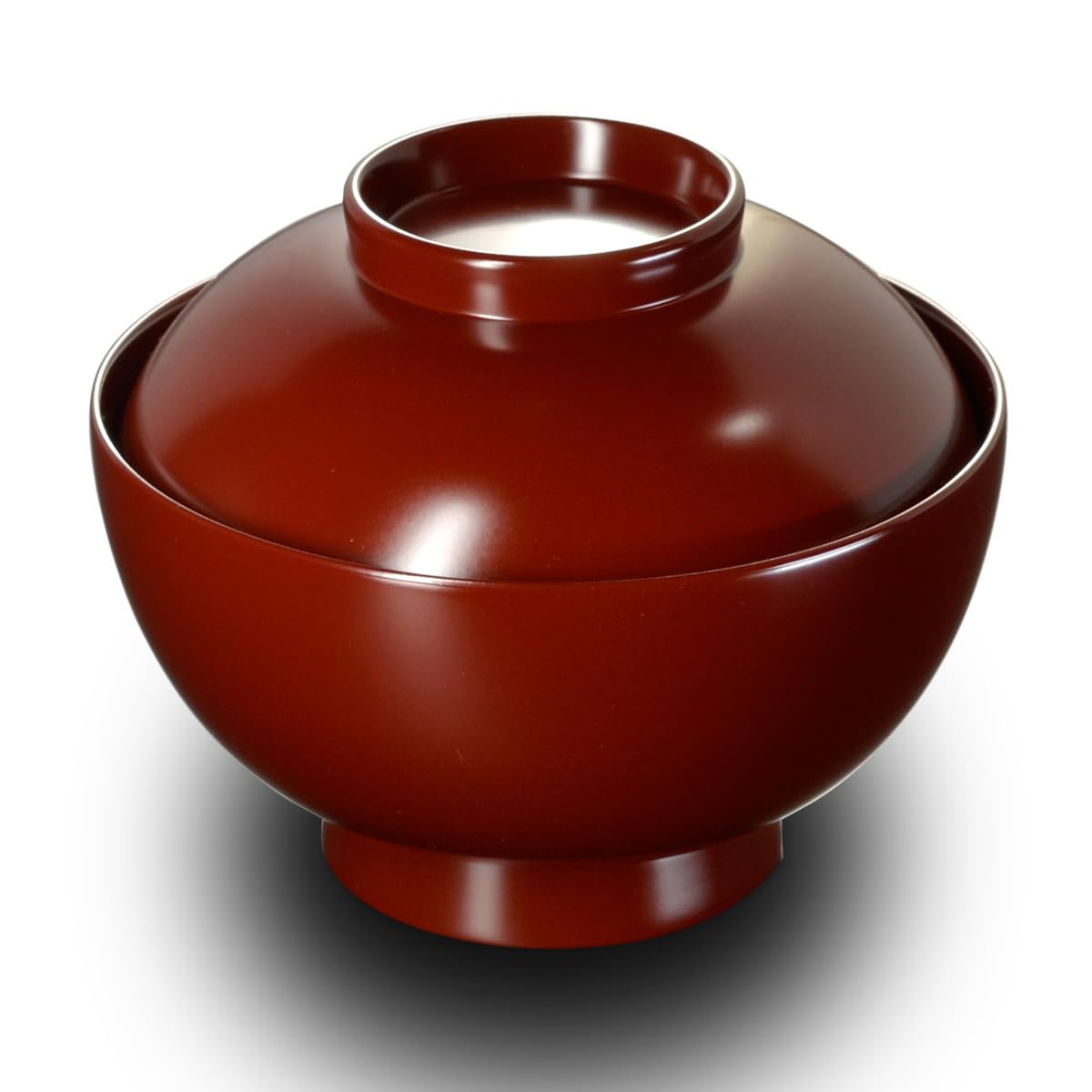 4.6-inch Zoni Bowl with Lid, Vermilion, Modern Lacquerware, Atakaya, Made in Japan, Dishwasher Safe, Bowl, Stew Bowl, Donburi, Japanese Tableware, New