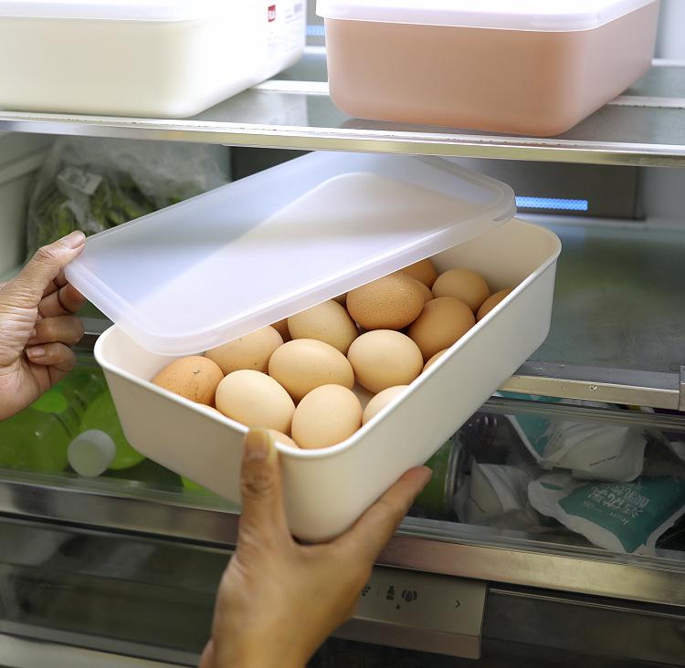 Rechteckige Kunststoff-Schubladen-Aufbewahrungsbox mit Deckel für Kosmetika und Snacks - Kleiner Schreibtisch-Organizerkorb