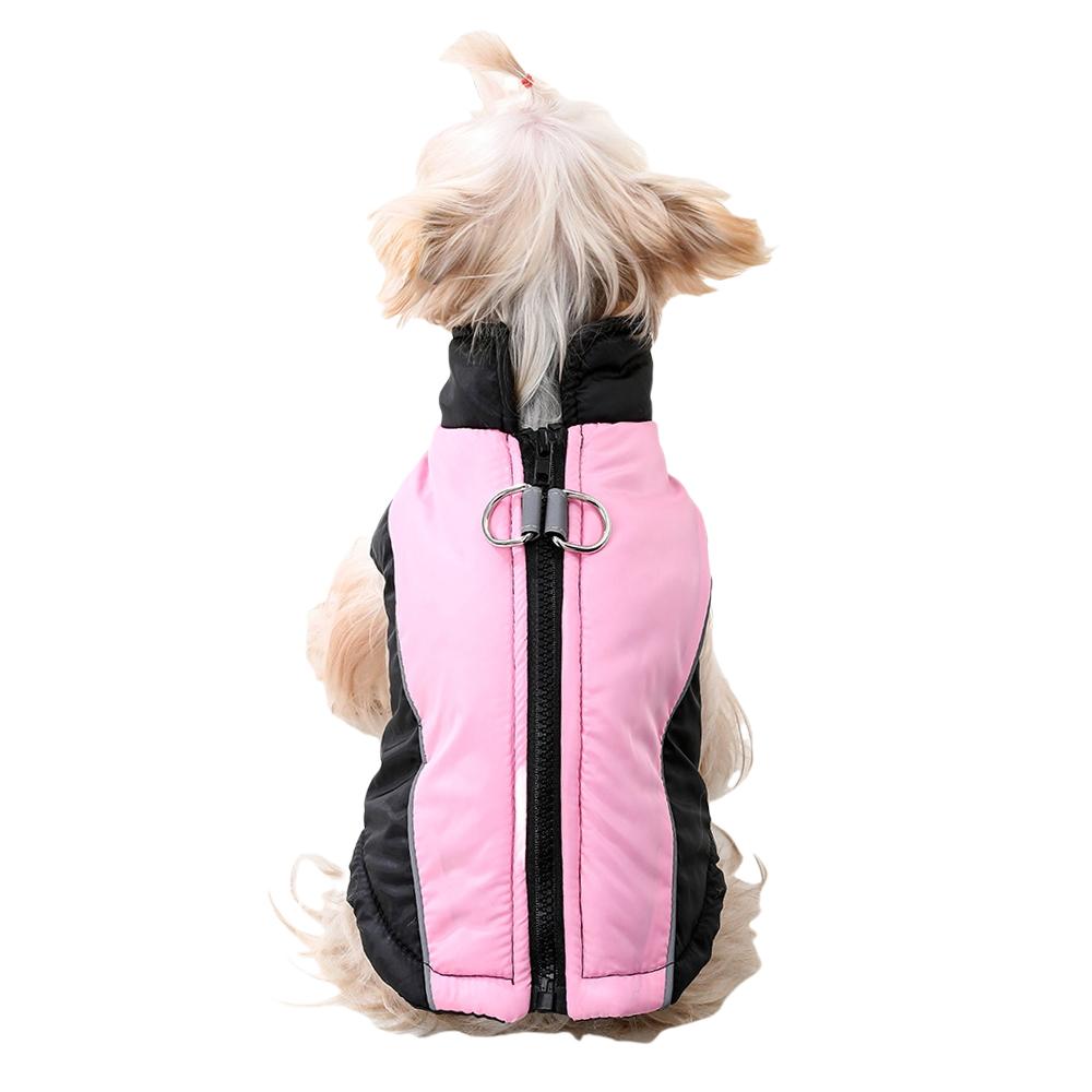 Winddichte Hundekleidung für den Außenbereich für kleine und mittelgroße Hunde mit D-Ring, warme Welpenjacke, Yorkshire-Schnauzer-Haustierkostüm