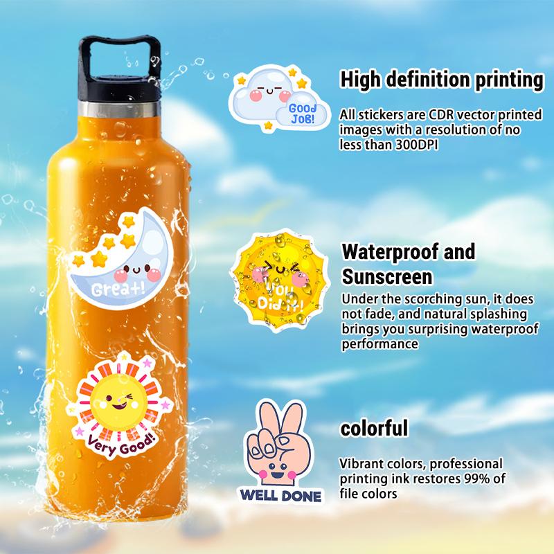 50PCS Motivational Reward Stickers for Students Inspirational Quotes Sticker for Teens Positive Affirmation Decals Teacher