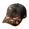Adjustable Halloween Printed Hat for Men and Women - Novelty Costume Party Accessory