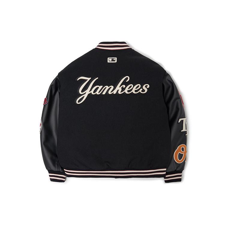 New MLB Base Logo Baseball Jerseys Unisex Black 3AJP38016-00BKS