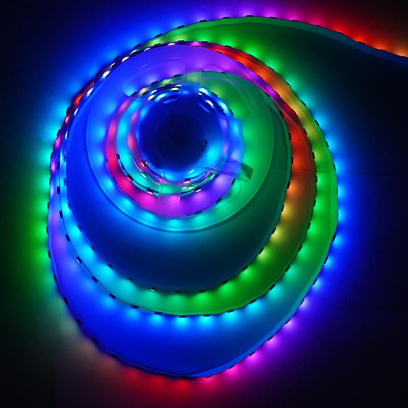 5050 LED Light Strip, 30 LEDs/m, Colorful Chasing, 5V Remote Control, Audio Reactive, Decorative, Cuttable