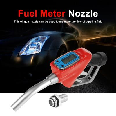 1pc Digital Fuel Oil Gasoline Nozzle Gun Fueling Nozzle with Flow Meter