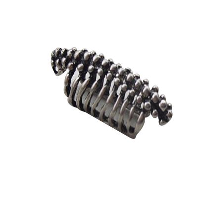 Vintage Gotyckie Punkowe Srebrne Kolczyki Eleganckie I Klasyczne Klipsy do Uszu Punk Rock Czaszka Kręgosłup Cuff na Ucho