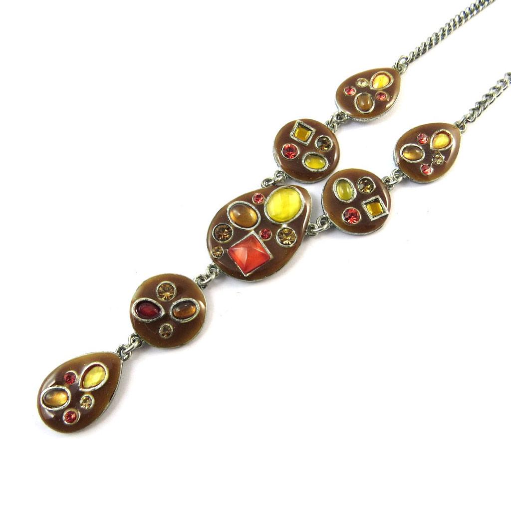 Les Trésors De Lily [F5985] - Collier Créateur 'Mélusine' Marron