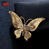 Broche Mariposa de Cristal Acrílico - Elegante Accesorio para Traje de Mujer y Cheongsam