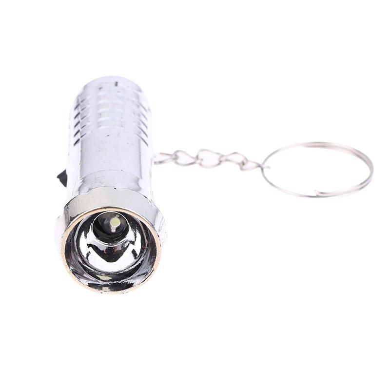1/5/10 Adet 2'si 1 Arada Mini Led Anahtarlık Led Fener Işığı ve UV Mor Fener Anahtarlık Para Dedektörü İçin Mini Cep Fenerleri