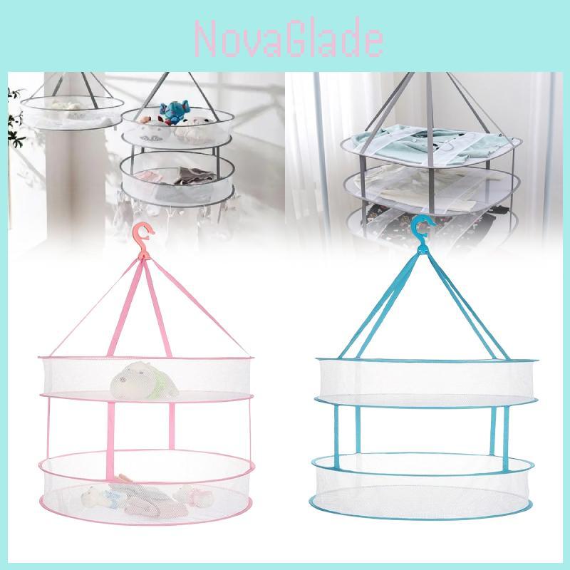 Laundry Drying Basket With Foldable Design For Home And Apartment Use
