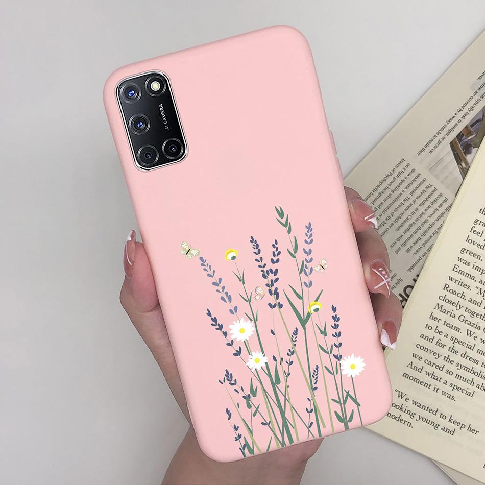 For Oppo A52 A72 A92 Case Cartoon Silicone Coque Heart Painted Cover For Oppo A72 A52 A 52 A 72 A 92 OppoA52 OppoA92 Phone Case