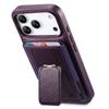 CASENEO For iPhone 17 Pro Case with Foldable Kickstand TPU PU Leather PC Card Bag Magnetic Phone Cover  Compatible with MagSafe
