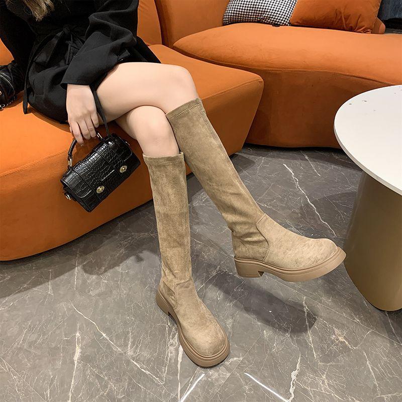 Martin boots women's British style platform high boots women's winter 2025 new versatile small man but knee boots