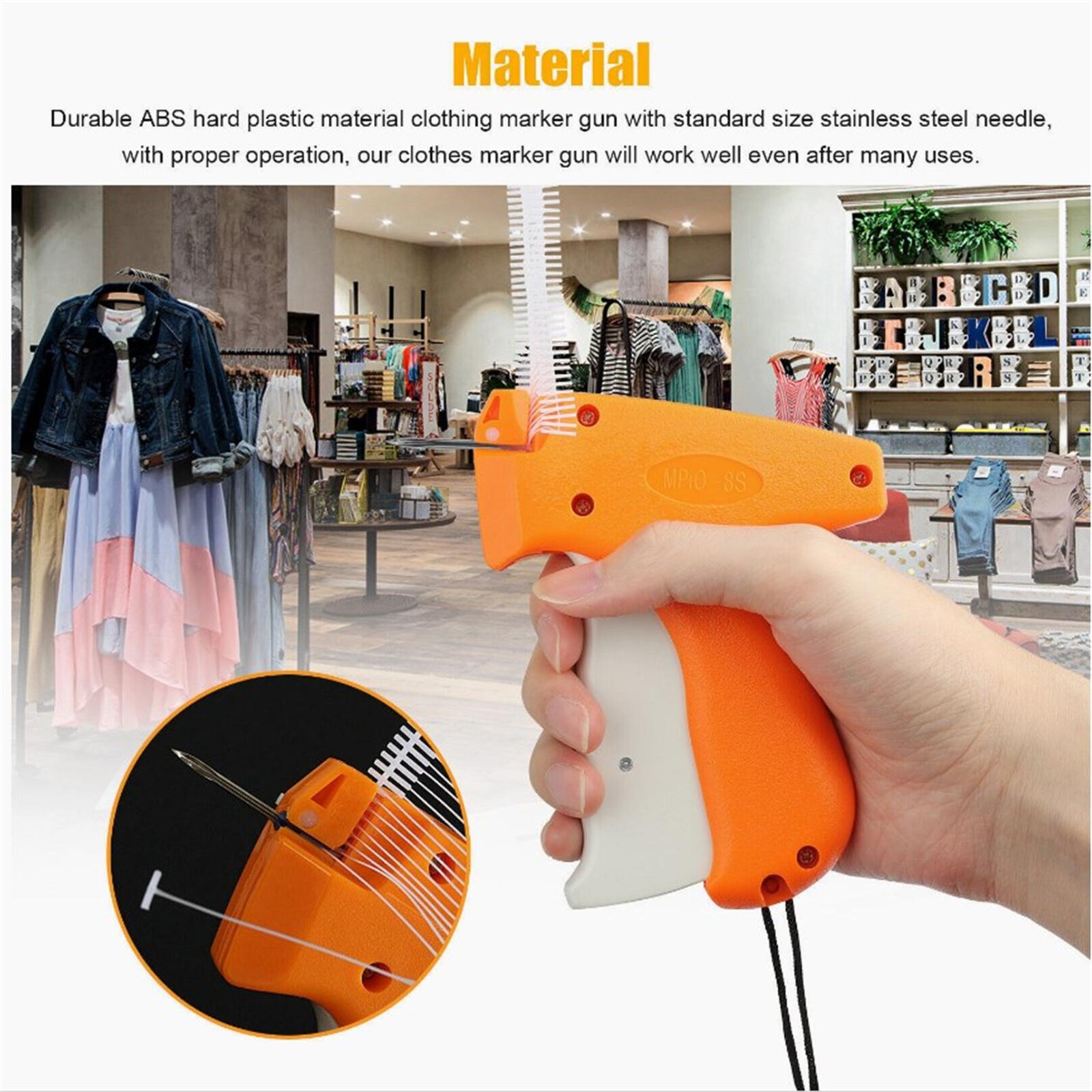 Clothing Tagging Machine Kit 1000Pcs 2-in Barbs Tagging Fasteners Clothes Labeler For Fine Tagging Applications Orange ZZ0041 set