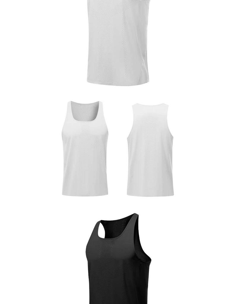 Men's Quick-Dry Running Vest - Lightweight, Sleeveless, Windproof, Fitness/Marathon Team Apparel with Custom Printing