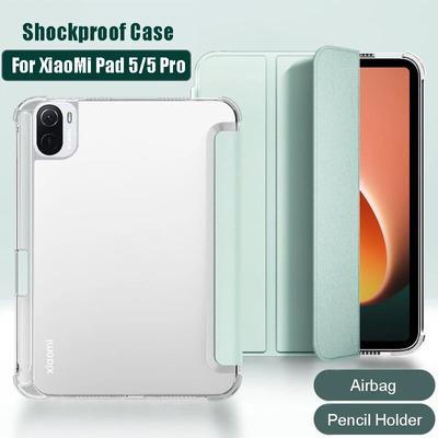 Mit Stifthalter Hülle für Redmi Pad SE 11 Redmi Pad 10.61 Smart Cover für Xiaomi Mi Pad 5 11 Pro 5 12.4 Mipad 6 11 Pro Stoßfeste Schutzabdeckung