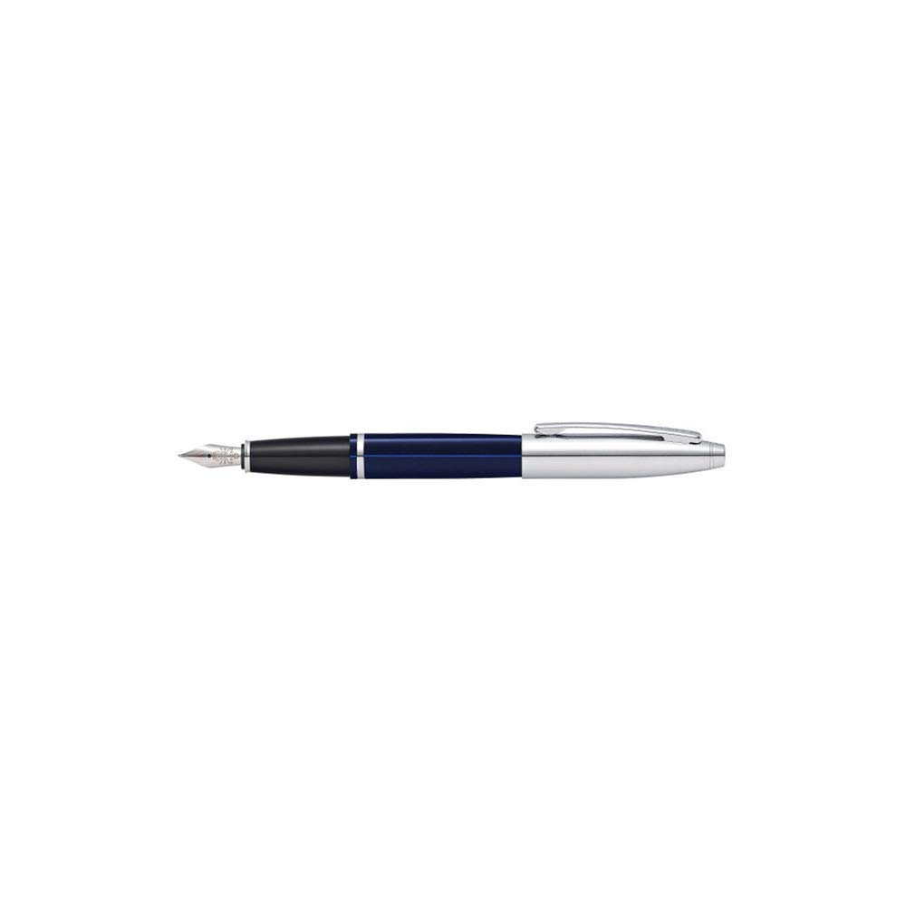 

cross calais blue fountain pen medium nib with gift box at 0116 3 ms