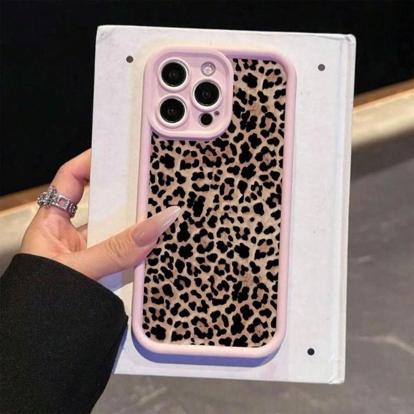 

Leopard Print Phone Case For iPhone 11 12 13 14 15 16 17 Pro Max XS XR X 7 8 Plus 16E 17 Air Stylish Protective Soft Pink Cover iPhone SE (2020)