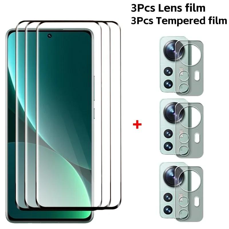 6 In 1 Tempered Glass for Xiaomi 12 Pro 12X Screen Protector Lens Glass for Xiaomi 12 12X 12Pro Protective Tempered Glass Films