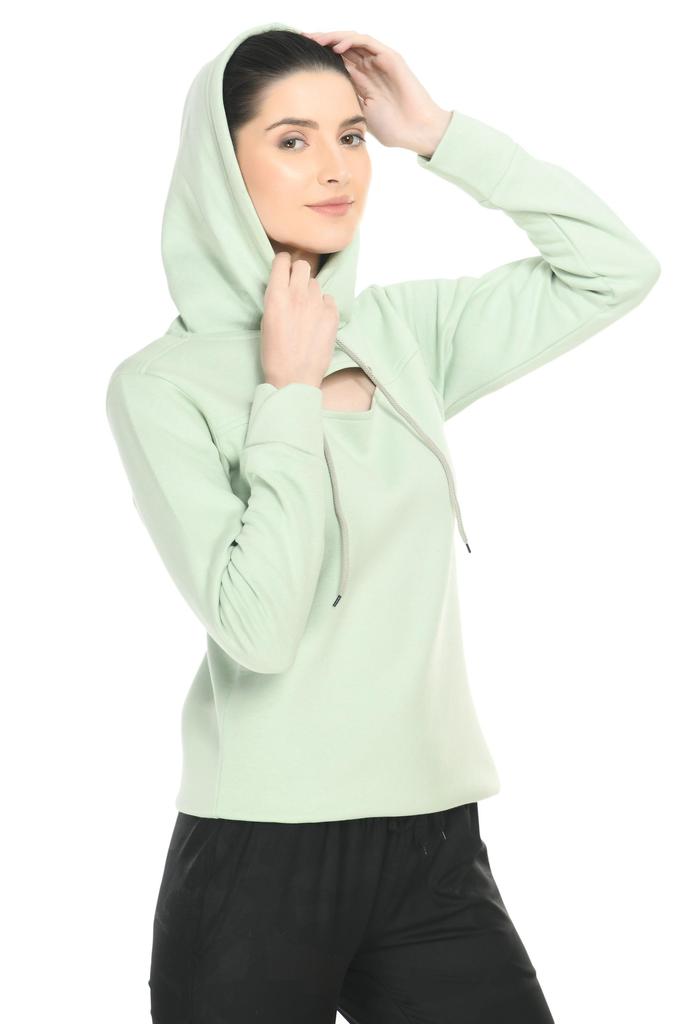 Body Smith Damen Relax Hoodie mit Frontschlitz