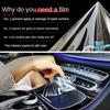 For Bentley Continental 2023 Accessories interior film transparent TPU Gear Panel GPS Center Console PPF Protection Sticker HS0