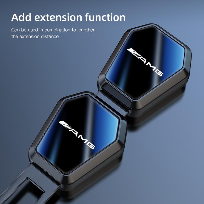 EXY1 2025 Hot Car Safety Seatbelt Lock Buckle Extension Plug Seat Belt Clip Extender For Mercedes Benz AMG W204 Class A W213 W220 CLS