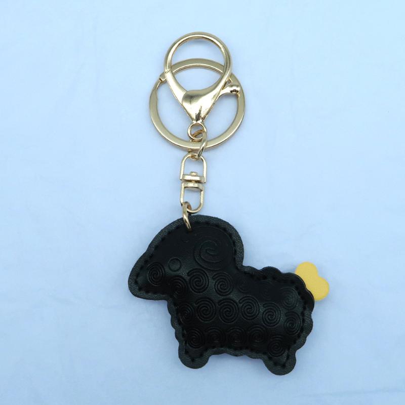 2027 Lunar New Year Goat Pendant Durable Pu Sheep Keychain Bag Decor Gift For Friends