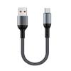 Short 90-Degree Right-Angle USB Type-C to a Cable Nylon Material Power Bank Data Transfer Cord for iPhone 17 for for S25