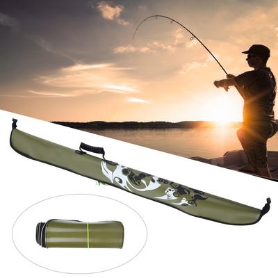 EVA Folding Wear Resistant Waterproof Tackle Packet Portable Large Capacity Fishing Rod Protection Pole Storage Bag