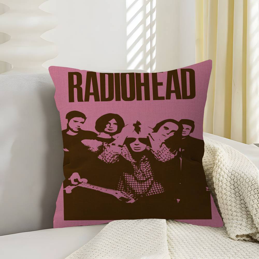 Vintage Rock Band Radiohead Pillow Anime Pillow Sofa Bed Head Pillow Cover Cushion Cover 45x45 cm Fashion
