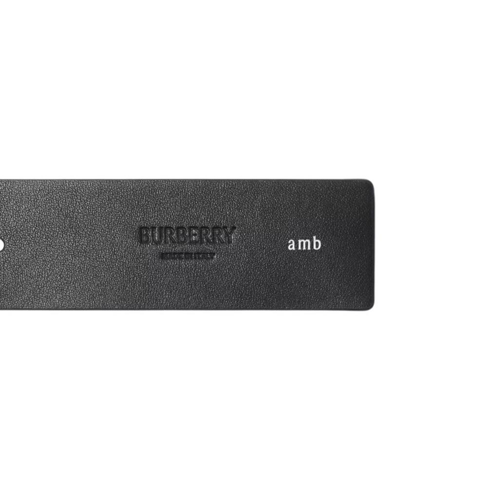 Burberry 26 Reversible Engraved Check Belt 'Black' Men's 81199991