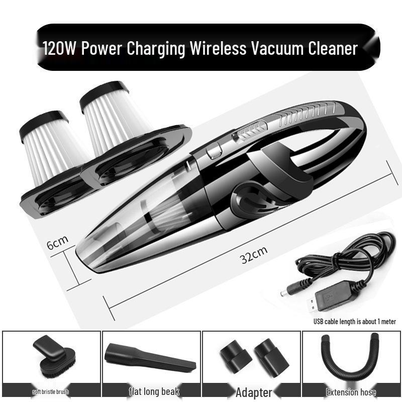 Wireless Handheld Vacuum Cleaner for Desktop, Car & Window with Powerful Suction