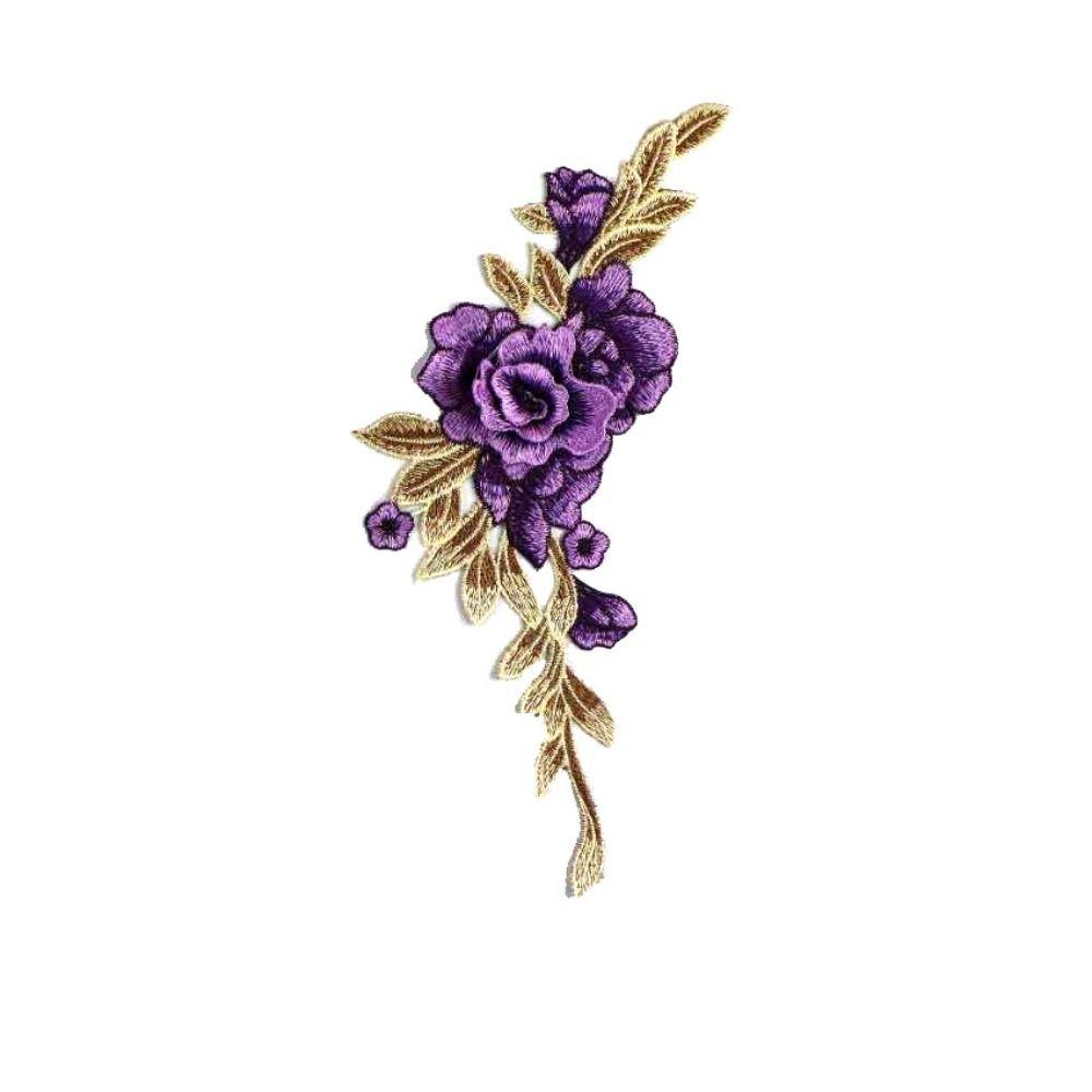 DIY Cheongsam 3D Flower Floral Rose Trimmings Sewing Peony Clothes Accessories Patch Applique Embroidery