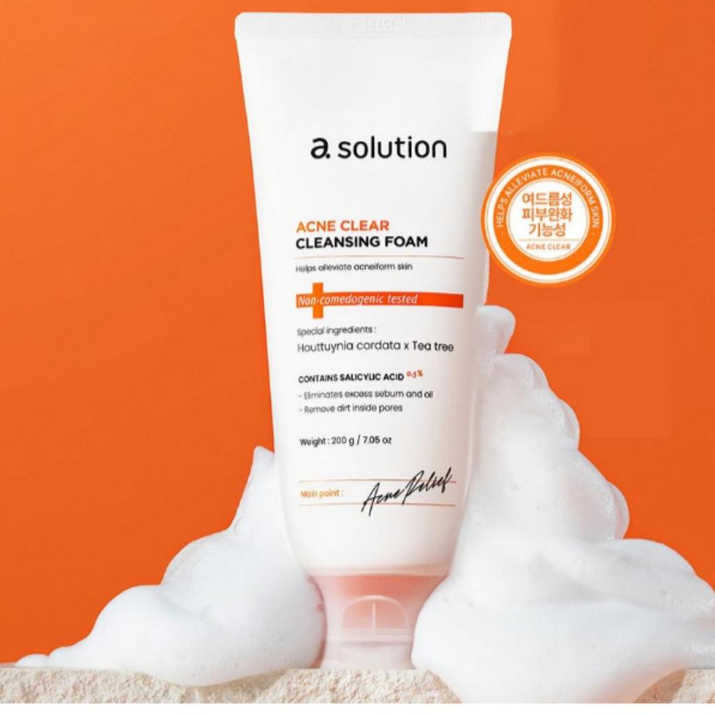 [Asolution] Acne Clear Cleansing Foam 200g / Facial Cleanser