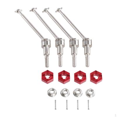 1:16 Universal Drive Shaft Coupler Front and Rear CVD Axles Shafts Set