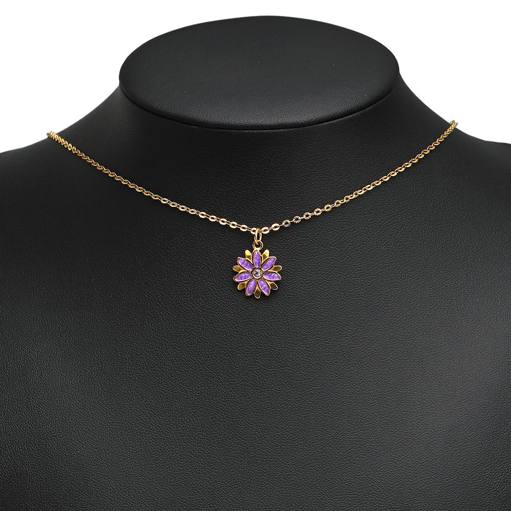 5Pcs Stainless Steel Zircon Sunflower Enamel Charms for DIY Jewelry Findings Girls Necklace Bracelets Pendants Earrings Making