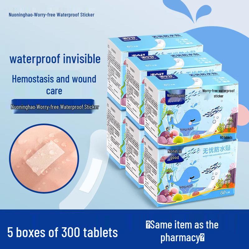 Waterproof Transparent Band-Aid: High Adhesion, Breathable, Anti-Abrasion for Feet, Infants, and Children - Ideal for Bathing and Swimming