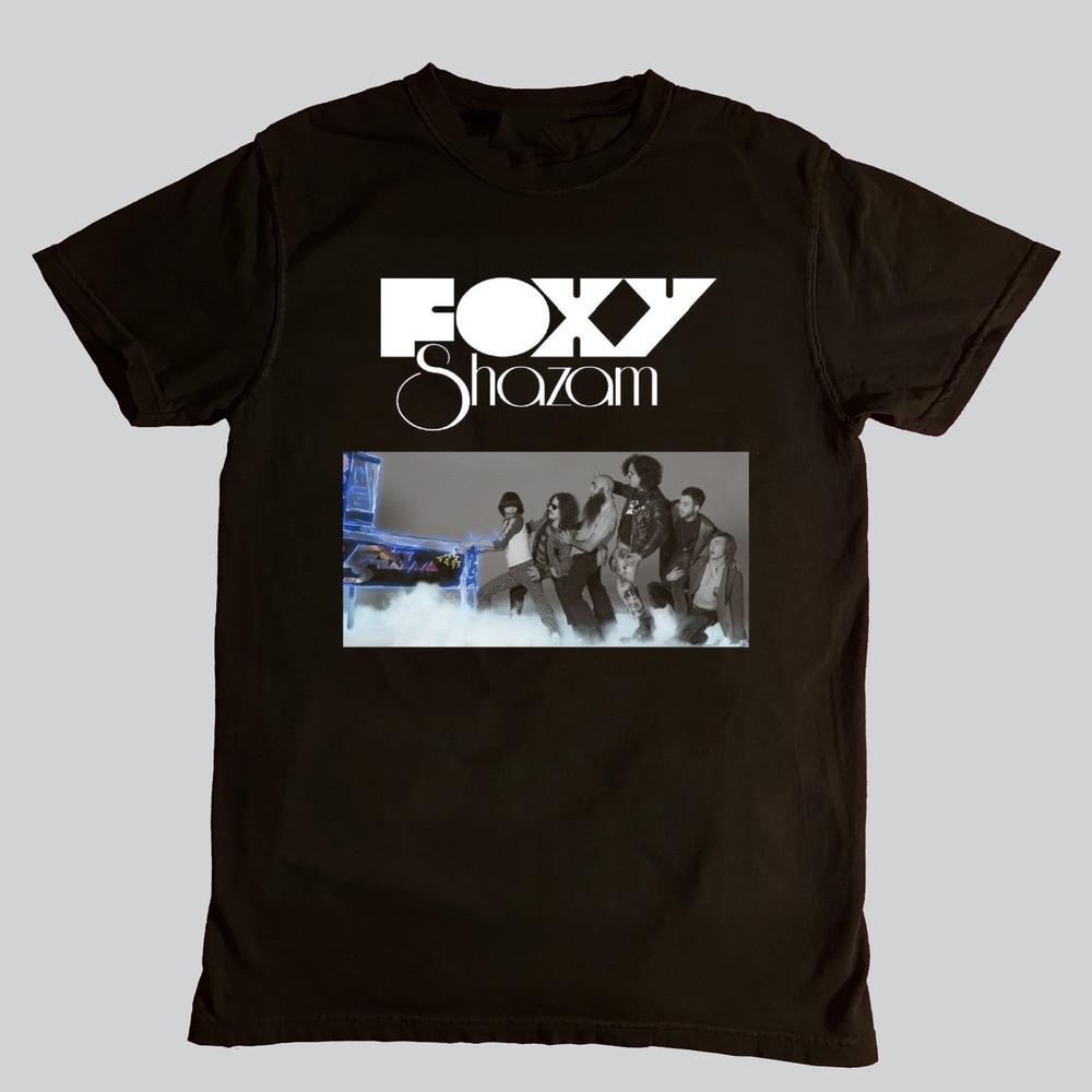 Vintage Foxy Shazam Graphic Cotton Shirt Unisex Concert S-5XL AC528 Unisex T-Shirt XXXXL