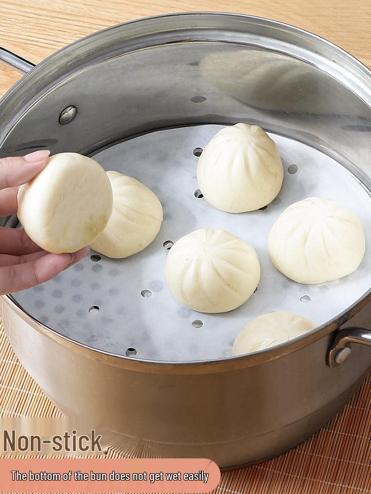 Jednorázový papír na vaření v páře pro Baozi a Mantou - Kulatá kuchyňská podložka