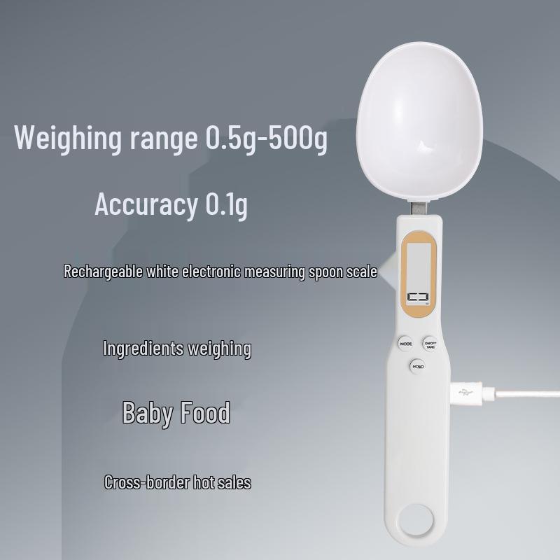 Digitale Küchenmesslöffelwaage für Lebensmittel- und Haustierzutaten