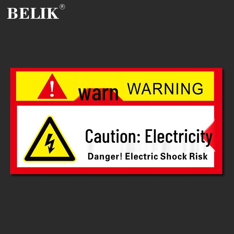 BELIK Electrical Hazard Warning Sign 30x15CM