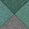 rubber slab for a playground 50x50x2.5 cm - green