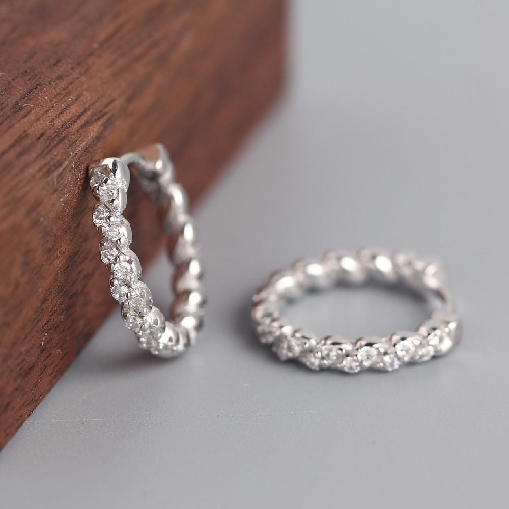 Korean Style Geometric Circle Earrings: Elegant, Versatile Ear Jewelry for Women and Students