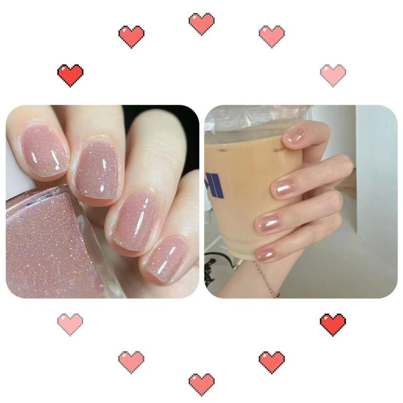 Wine Red Glitter Peel-Off Nail Polish - Long-Lasting Shiny Crystal Burst, 2026 New Internet Celebrity Favorite