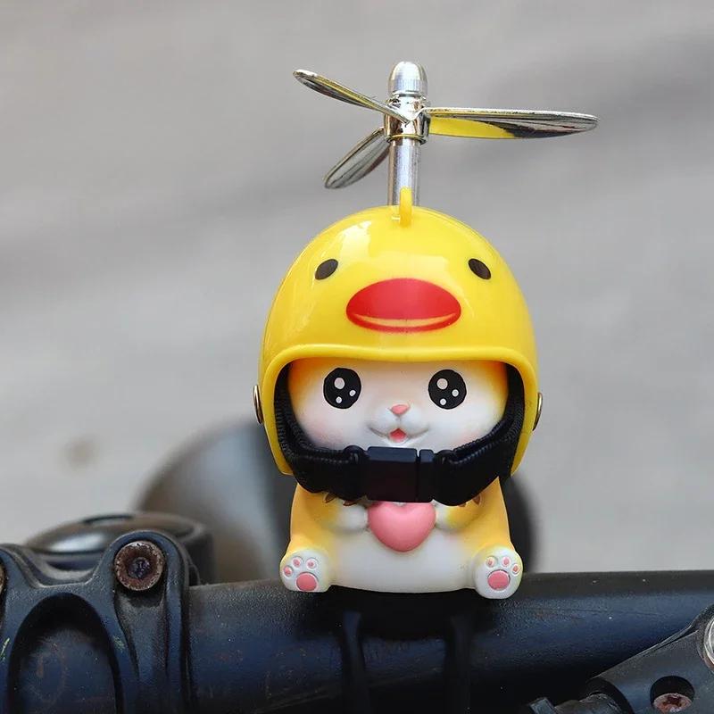 

Милые мультяшные свиньи, велосипедные фонари со шлемом, пропеллером, украшения для велосипеда, скутер, MTB, мотоцикл, универсальные аксессуары