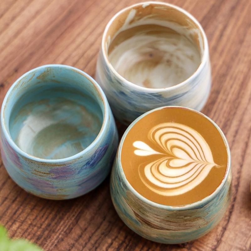 Middle Eastern Saudi Style Coffee Mugs Ceramic Retro Cappuccino Latte Art Cups Japanese Teacups Master Cup Drinkware Coffeeware